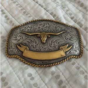 Nocona Buckles Longhorn Belt Buckle.